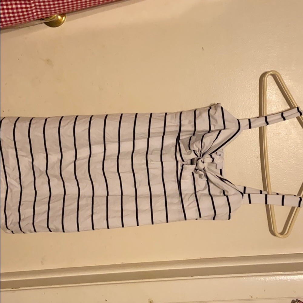 Striped mini summer casual dress